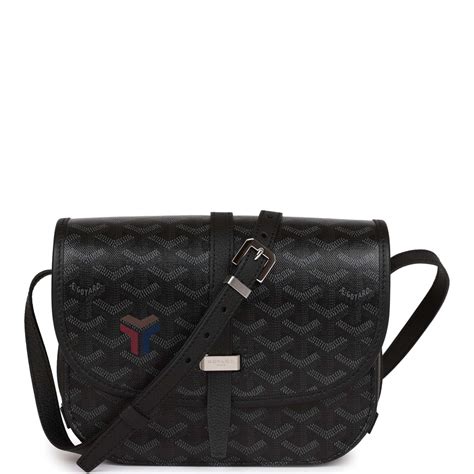 Goyard Jet Black Goyardine Belvedere II PM 